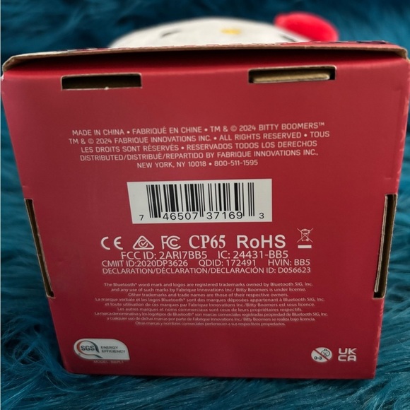 NWT Hello Kitty plush Bluetooth speaker. Rechargeable. Girlhoodcore, Bubblegum - Picture 6 of 6